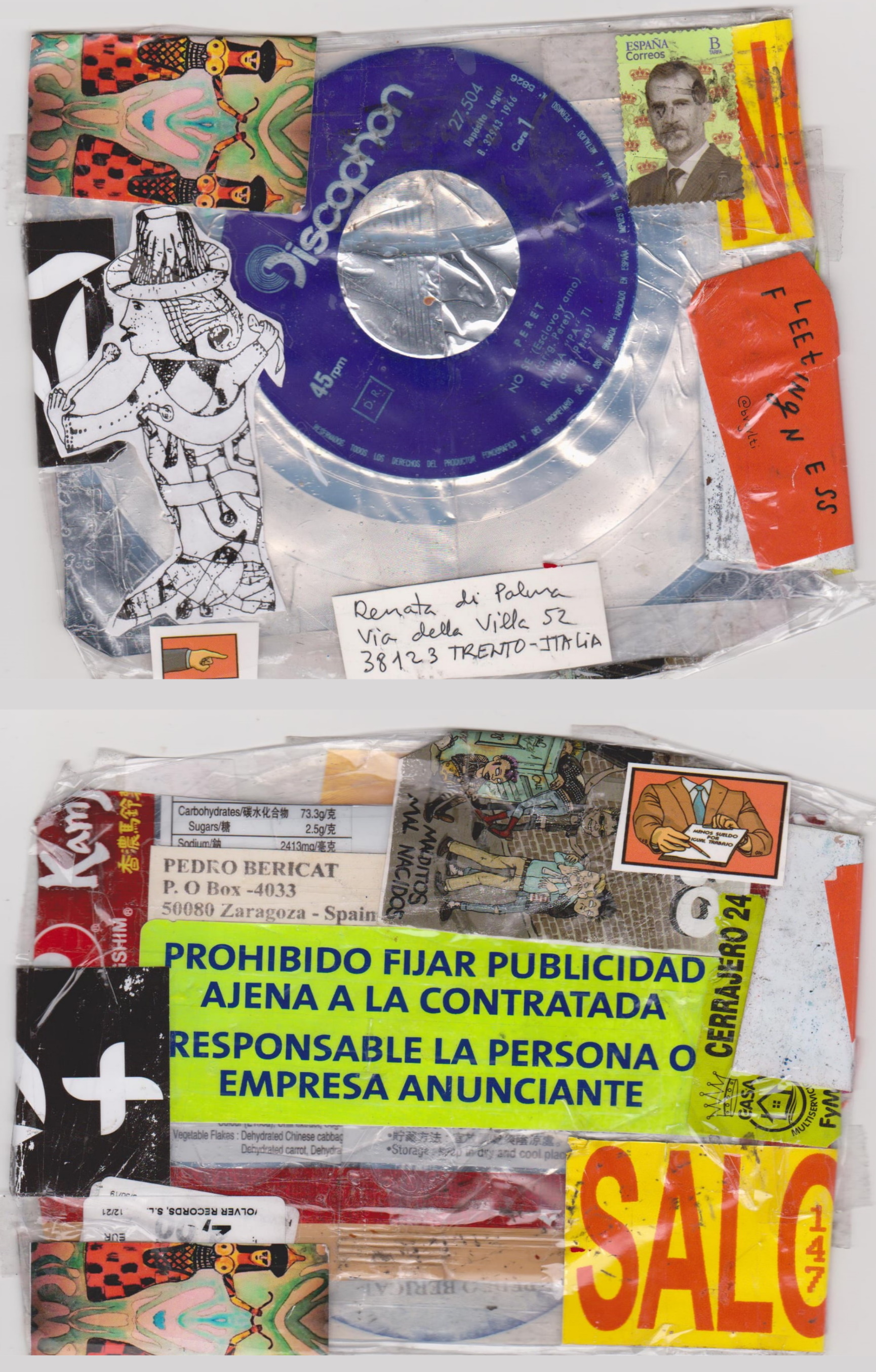 PEDRO BARICAT per "Mail Art Project: Bambini nel mondo"