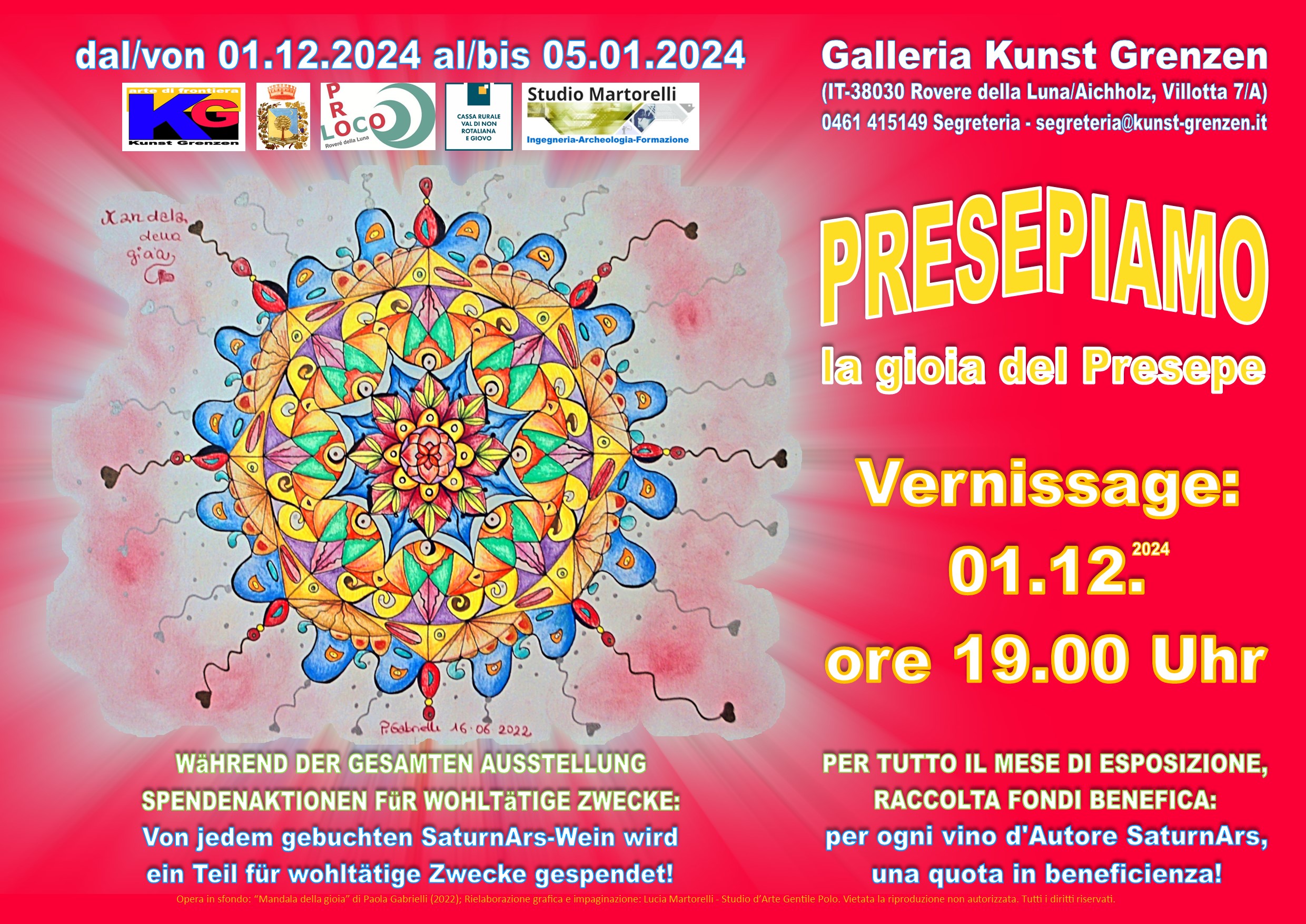 Presepiamo la gioia del Presepe mostra galleria Kunst Grenzen Arte di frontiera Rovere della Luna 01122024 05012025