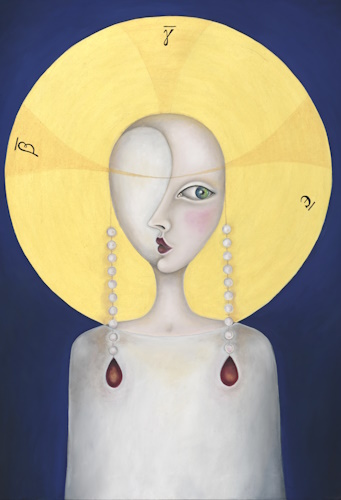 Antonia Pia Bianchimani LAltra Teodora olio su tela 80x60 cm